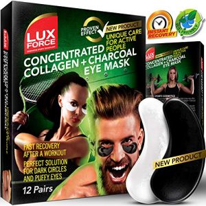 Under Eye Mask Charcoal Collagen Eye Mask Sports Under Eye Pads Anti-Aging Hyaluronic Acid Eye…